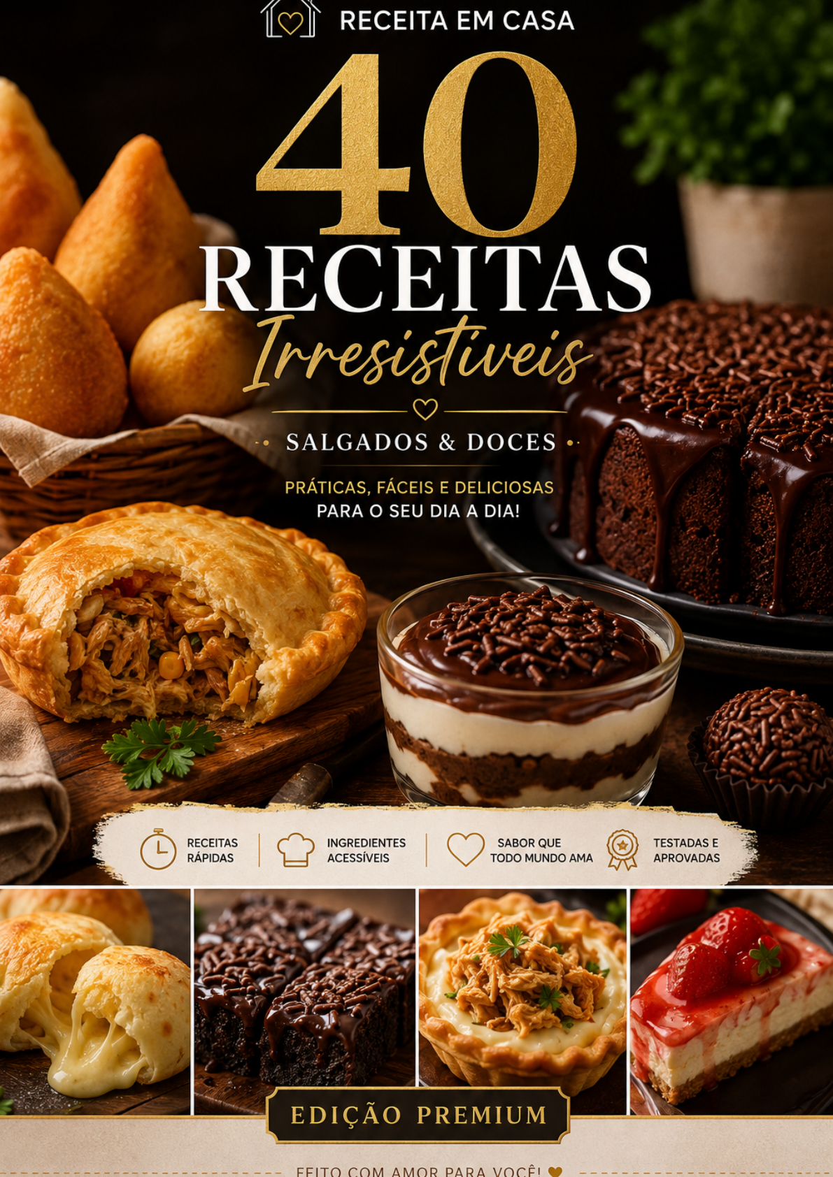 Capa do ebook Receita em Casa